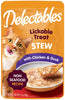 12 count (12 x 1 ct) Hartz Delectables Stew Lickable Treat for Cats Chicken and Duck