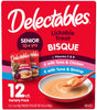 36 count (3 x 12 ct) Hartz Delectables Bisque Lickable Treat for Senior Cats Variety Pack