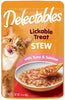 12 count (12 x 1 ct) Hartz Delecatbles Stew Lickable Treat for Cats Tuna and Salmon