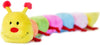 Large - 4 count (4 x 1 ct) ZippyPaws Plush Caterpillar Toy with Squeakers