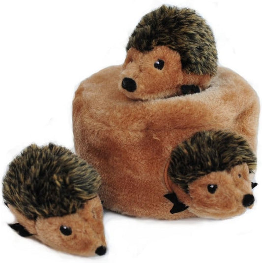 3 count ZippyPaws Interactive Woodland Burrow Hedgehog Den