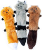 Small - 9 count ZippyPaws Skinny Peltz Stuffing Free Dog Toys