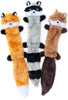 Large - 9 count ZippyPaws Skinny Peltz Stuffing Free Dog Toys