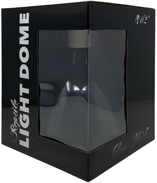 1 count Lugarti Reptile Light Dome 8.5 Inch Gloss Black