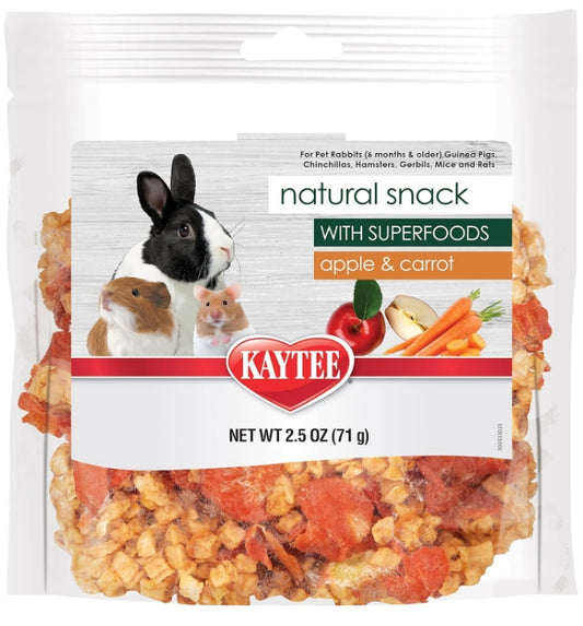 2.5 oz Kaytee Natural Snack with Superfoods Carrot and Apple