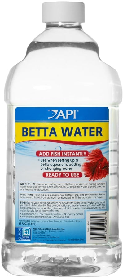 192 oz (3 x 64 oz) API Betta Water Add Fish Instantly