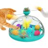 Meows Windmill Funny Cat Toys Interactive Multifunctional Turntable Pet Educational Toys With Catnip Luminous Ball Pinwheel Toys Pet Products