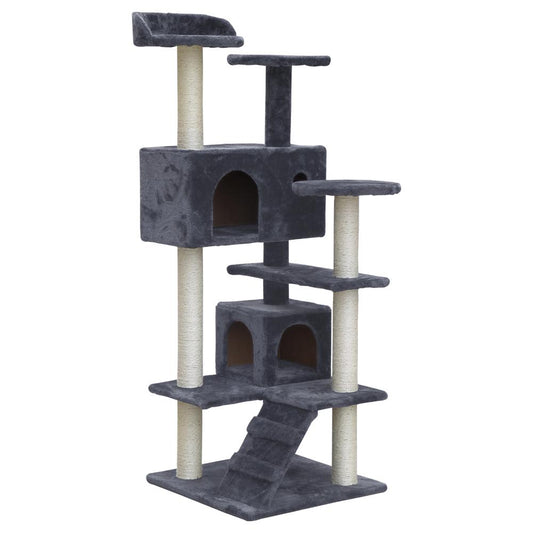 i.Pet Cat Tree 134cm Trees Scratching Post Scratcher Tower Condo House