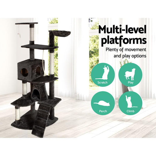 i.Pet Cat Tree 193cm Trees Scratching Post Scratcher Tower Condo House