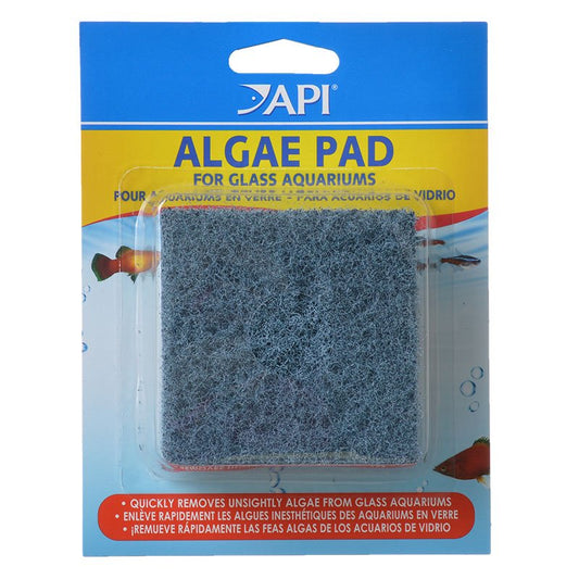 1 count API Doc Wellfishs Hand Held Algae Pad for Glass Aquariums