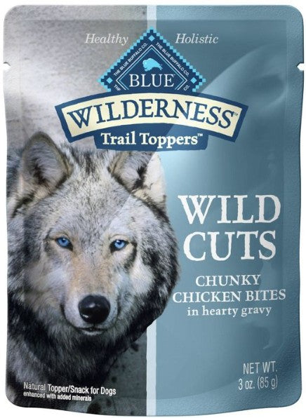 3 oz Blue Buffalo Wilderness Trail Toppers Wild Cuts Chicken in Gravy