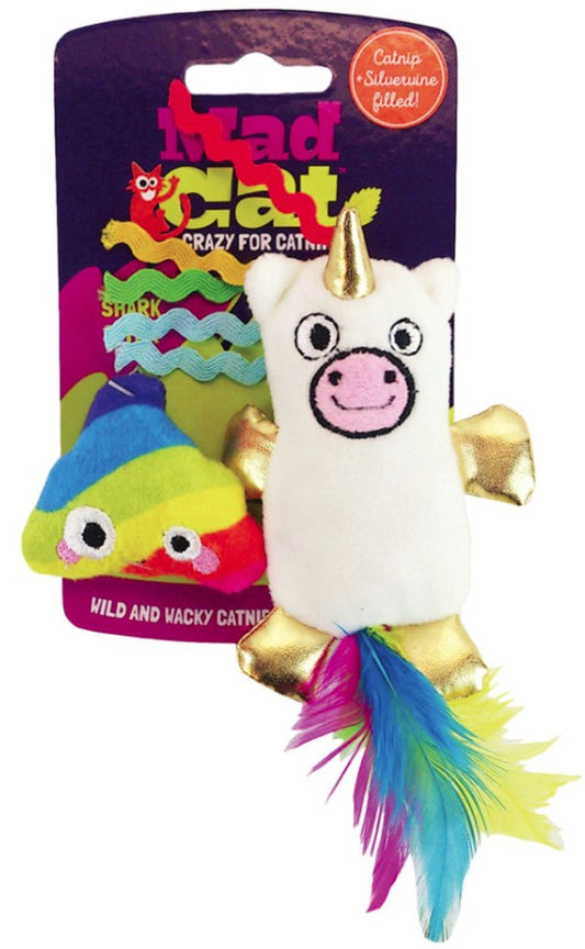 2 count Mad Cat Mewnicorn Cat Toy Set