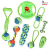 9 pcs Braided Cotton Rope Chew Toys