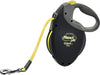 Large - 26' long Flexi Giant Retractable Tape Dog Leash Black / Neon