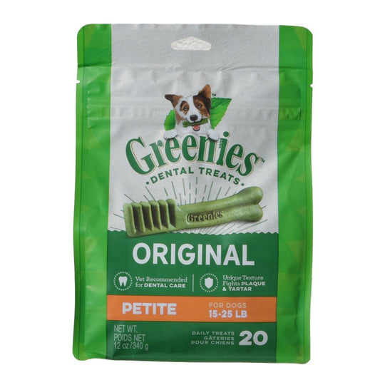 20 count Greenies Petite Dental Dog Treats