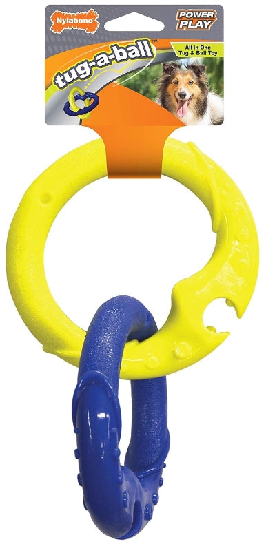 1 count Nylabone Power Play Tug-a-Ball Dog Toy Large