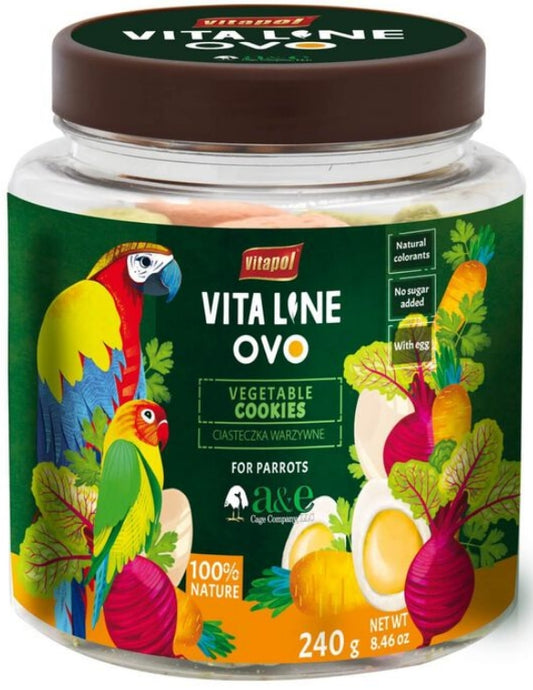 1 count AE Cage Company Vita Line Vegtable Cookies for Parrots