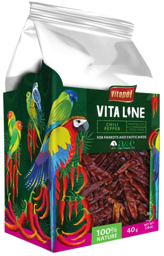 1 count AE Cage Company Vita Line Chili Peppers for Parrots and Exotic Birds