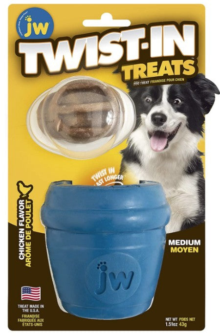 1 count JW Pet Twist-In Treats Dog Toy Medium