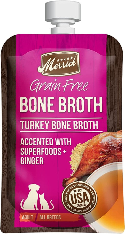 7 oz Merrick Grain Free Bone Broth Turkey Recipe