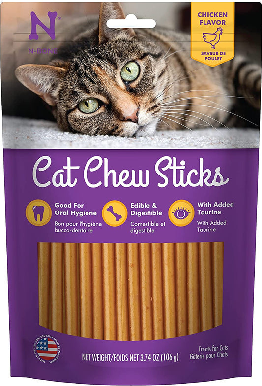 3.74 oz N-Bone Cat Chew Treats Chicken Flavor