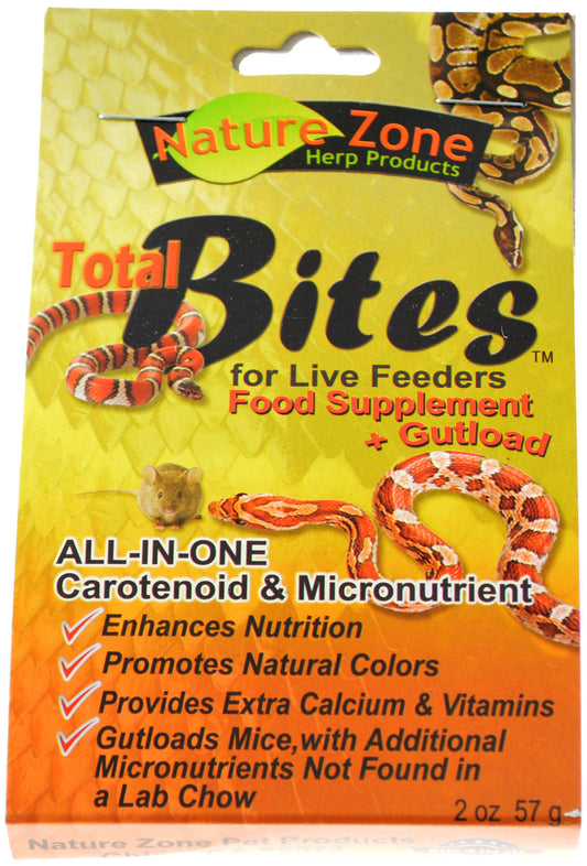 6 oz (3 x 2 oz) Nature Zone Total Bites for Live Feeders