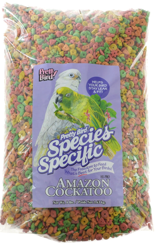 16 lb (2 x 8 lb) Pretty Pets Bird Species Specific Hi Pro Amazon Cockatoo