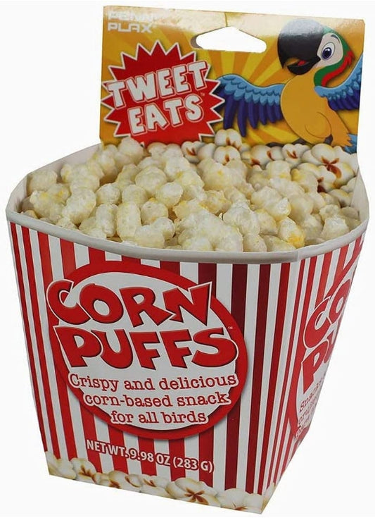 10 oz Penn Plax Tweet Eats Corn Puffs Bird Treat