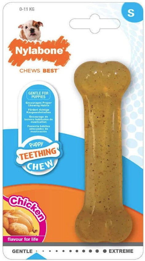 Regular - 12 count Nylabone Puppy Chew Bone Chicken Flavor