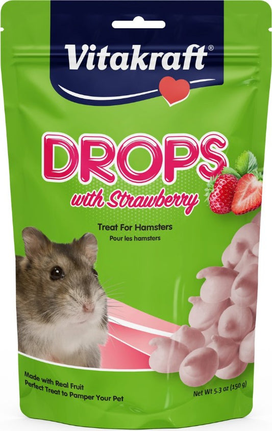 5.3 oz Vitakraft Drops with Strawberry for Hamsters