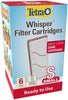 18 count (3 x 6 ct) Tetra Whisper Filter Cartridges Bio-Bag Disposable Filter Cartridges for Aquariums Small