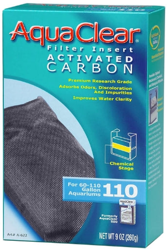 110 gallon - 12 count AquaClear Filter Insert Activated Carbon