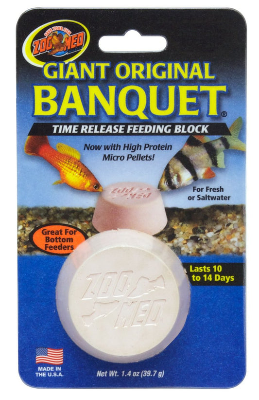 24 count Zoo Med Giant Original Banquet Fish Feeding Block