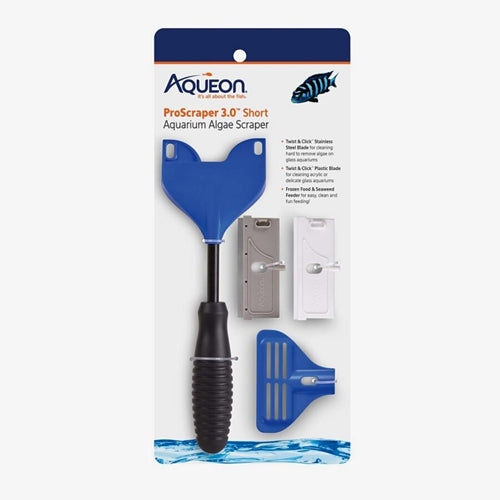 Aqueon ProScraper 3.0 Short Aquarium Algae Scraper 1ea