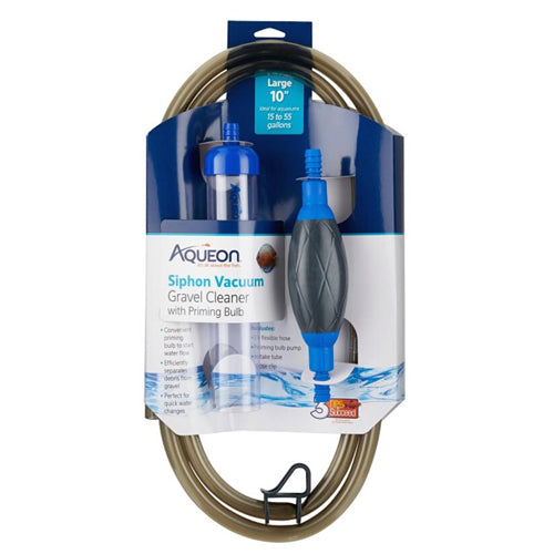 Aqueon Siphon Vacuum Gravel Cleaner With Bulb Large - 10 Inches