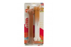 Nylabone Power Chew Flavor Frenzy Durable Dog Chew Toys Twin Pack Funnel Cake Shish Kabob; 1ea-Large-Giant 2 ct