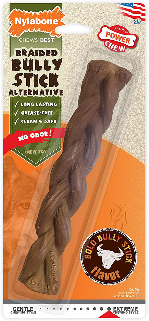 Nylabone Power Chew Alternative Braided Bully Braid Stick Bully; Bully Stick; 1ea-Large-Giant 1 ct