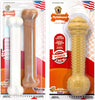 Nylabone Power Chew Durable Dog Chew Toys Twin Pack Beef Jerky Chicken; 1ea-Large-Giant 2 ct