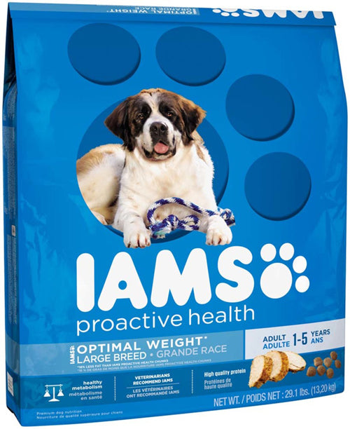 IAMS ProActive Health Optimal Weight Large Breed Dog Food 29.1 lb