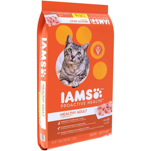 IAMS ProActive Health Healthy Adult Original with Chicken Dry Cat Food 16 lb