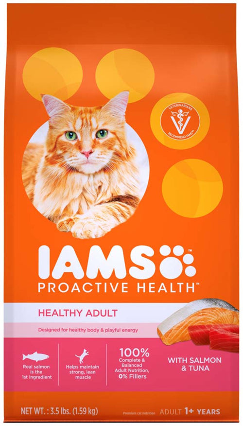 IAMS ProActive Health Adult Salmon and Tuna Dry Cat Food 3.5 lb