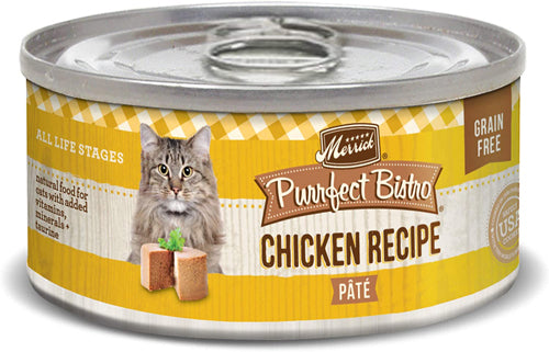 MERRICK CAT PURRFECT BISTRO CHICKEN PATE 3OZ (Case of 24)