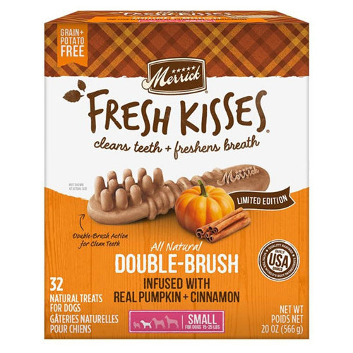 Merrick Dog Fresh Kisses Seasonal Pumpkin Cinnamon Small 32 Count