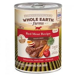 Whole Earth Farms Dog Grain Free Red Meat 12.7oz. (Case of 12)