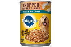 Pedigree Chopped Ground Dinner Chicken and Rice Canned Dog Food 13.2 oz 12 Pack