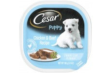 Cesar Puppy Chicken and Beef Wet Dog Food 24Ea-3.5 Oz; 24 Pk