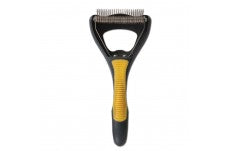 JW Pet Dog Deshedding Tool Grey; Yellow One Size