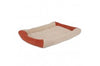 Aspen Self Warming Bolster Dog Mat Barn Red; Cream 23.5 Inches X 16.5 Inches