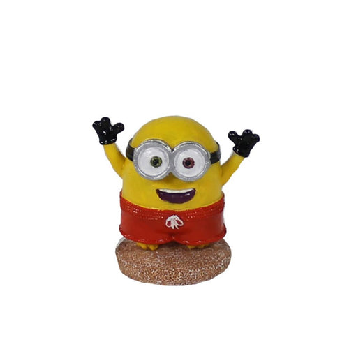 Penn-Plax Minions Beach Buddies Aquarium Ornament Bob  1ea/Mini