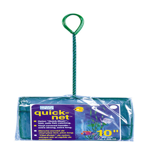 Penn-Plax Quick-Net Standard Handle Green 10 Inches X 7 Inches